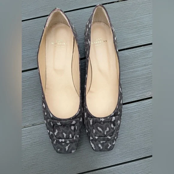 Ann Mashburn olive and brown leopard Patterned Flats - Picture 1 of 5